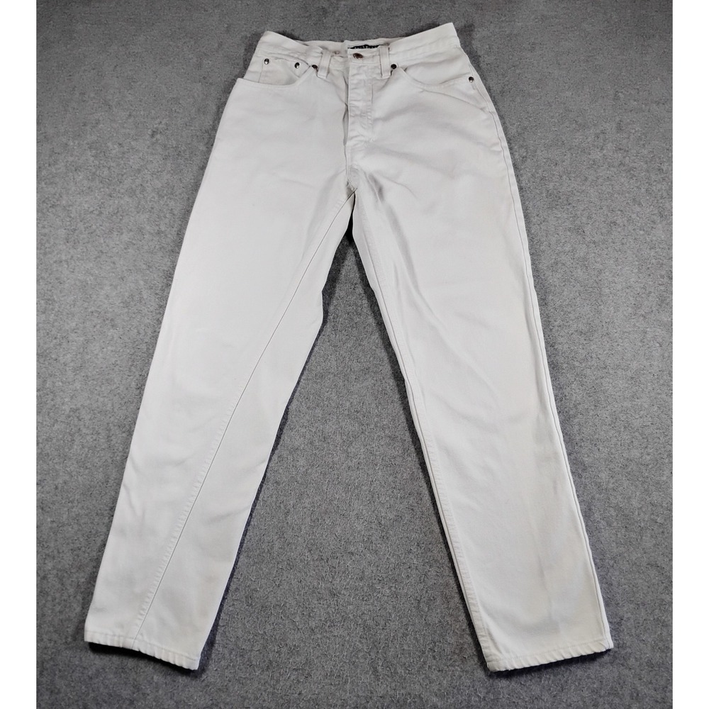 Vintage‎ Anchor Blue Loose Fit Jeans Womens 27 Off White High Rise 90s Denim